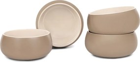 Ciotoline in set beige in gres 4 pz 600 ml Terra Luma – Bonami Selection