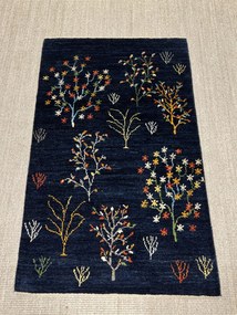 Gashguli Tappeto 80 x 130 Blu (Iran) Annodato A Mano