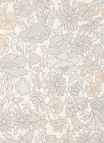 Liberty Tapete Poppy Meadowfield - Pewter