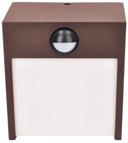 Brilagi-LED Applique da esterno con sensore TERNI LED/12W/230V marrone IP44