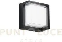Applique led block nero quadrato 15w 1880lm cct 3000 e 4200 e 6500k...