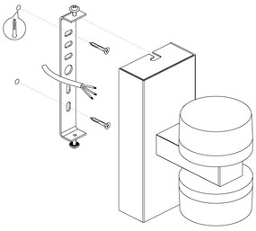 Eglo 96541-LED Applique da bagno dimmerabile ROMENDO 2xLED/7,2W/ IP44
