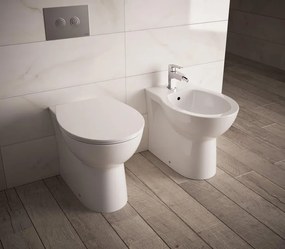 Coppia sanitari scarico a parete IDEAL STANDARD Tirso bianco WC: P 53 x L 35.4 x H 40 cm, bidet: P 53 x L 35.5 x H 40 cm