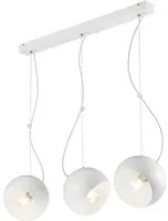 Lampada a Sospensione Inez, Bianco, Metallo, 70x70x70 cm, EPIKASA