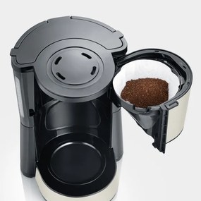 Severin KA 9575 - Macchina da caffè a filtro 1000W/230V beige/nera
