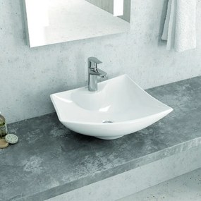 Kamalu - lavabo bagno da appoggio moderno modello litos-149