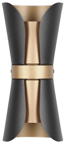 Lampada da parete in colore nero-bronzo Coat - Trio