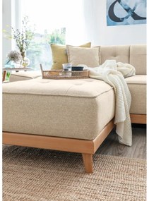 Divano letto angolare beige (angolo destro/"U") Dazzling Daisy - Miuform