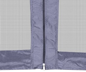 Gazebo Esagonale Pop-Up con 6 Pareti Blu Scuro 3,6x3,1 m