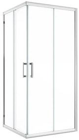 Kit di installazione telaio e ferramenta per doccia ad apertura scorrevole Easy angolareL 70 x H 190 x P 4.8 cm cromato lucido