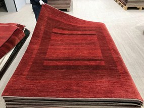 Loribaft Tappeto 170 x 230 Rosso (Iran) Annodato A Mano