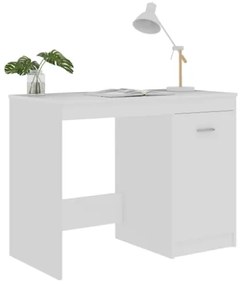Scrivania Bianca 100x50x76 cm in Legno Multistrato
