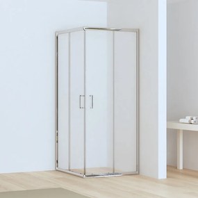 Kamalu - Box doccia 70x100 altezza 170cm vetro anticalcare trasparente | CHIARA EDGE-Q