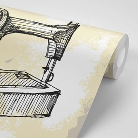 Carta da parati – Macchina da cucire retrò