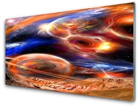 Quadro vetro acrilico Astrazione dell'universo 100x50 cm