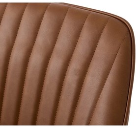 Set di sedie da pranzo marrone in imbottito con braccioli 2 pz Nolan Stripe – Unique Furniture