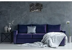 Lampadario a sospensione con filo 1xE27/60W/230V nero/argento