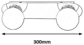Rabalux 2111 - Plafoniera da bagno BECCA 2xG9/28W/230V IP44