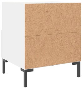 Comodini 2 pz Bianchi 40x35x47,5 cm in Legno Multistrato