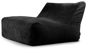 Puof a sacco nero con rivestimento in velluto a coste Sofa Lounge – SLOWDOWN