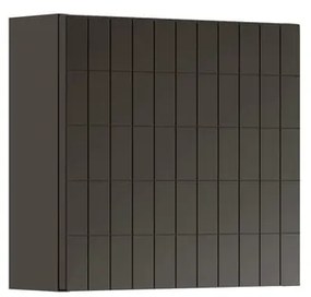 Pensile bagno Pixel laccato opaco grigio carbone, 1 anta apertura da sinistra P 17 x L 40 x H 40 cm