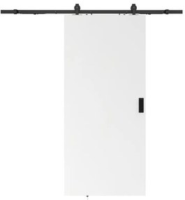 Porta scorrevole con sistema esterno muro H205 x L93 cm MDF + PVC Bianco - VARIN II