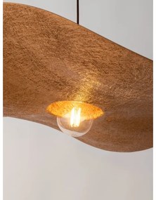 Lampadario a sospensione con filo KAPELLO 1xE27/60W/230V diametro 55 cm nero/rame