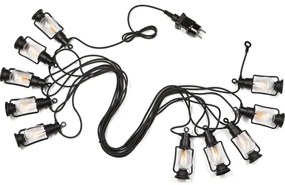 Catena decorativa per esterni GARLAND 10xLED 10m IP44 bianco caldo