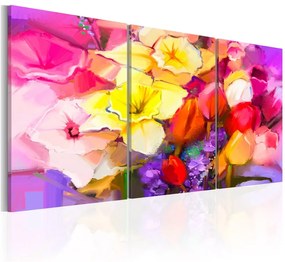 Quadro Rainbow Bouquet  Colore colorful, Dimensioni e Misure 120x60