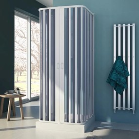 Box Doccia a soffietto in pvc 3 lati apertura centrale realizzato su misura