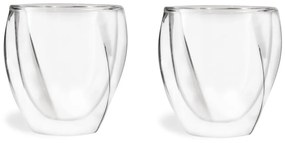 Tazze in set per cappuccino/con parete doppia 2 pz 250 ml Cristallo – Vialli Design