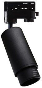 Faretto per sistema a binario trifase MICA 1xGU10/25W/230V nero