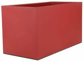 Vaso Riviera 80 x 40 cm Rosso Plastica Quadrato