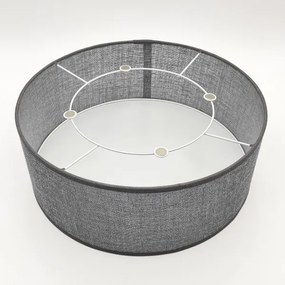 Plafoniera SIRJA 1xE27/15W/230V Ø 35 cm grigio