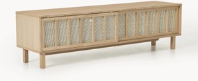 Mobile TV con frontali in rattan Echo