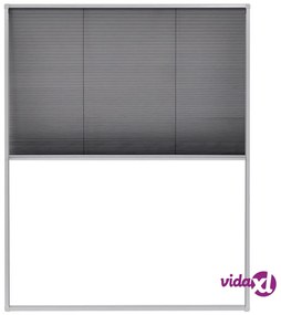 vidaXL Zanzariera Plissettata per Finestre in Alluminio 80x100 cm