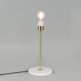 Lampada da tavolo retrò in ottone con cornice Granny nera 25 cm - Kaso