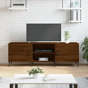 Mobile Porta Tv Rovere Marrone 150x30x50cm İn Legno Multistrato /