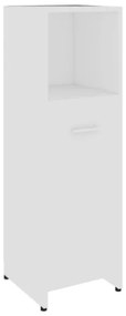 Set Mobili da Bagno 4 pz Bianco in Legno Multistrato