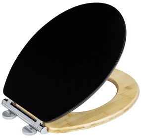 Sedile per WC con chiusura automatica 37 x 44 cm Bambusa - Wenko