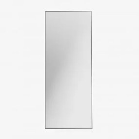 Specchio da terra in alluminio (80x200 cm) Zastron Nero - Sklum