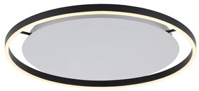 Plafoniera Grigio Scuro 60 cm con LED dimmerabile a 3 livelli - Zlatan