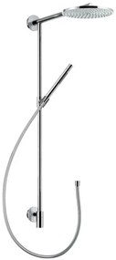 Colonna doccia Raindance Connect 180 con soffione Eco Ecosmart doccetta e flessibile Cromo Hansgrohe Raindance 27166000