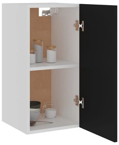 Mobile pensile nero 29,5x31x60 cm in legno multistrato
