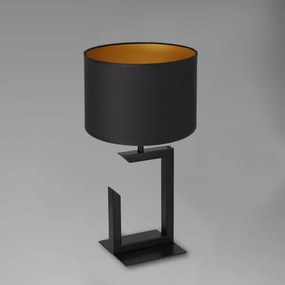 Lampada da tavolo 1xE27/60W/230V 45 cm nero/oro