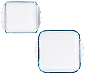 Set di Teglie da Cucina Borcam Quadrato (4 Unità)