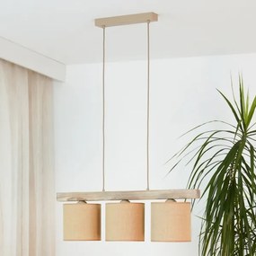 Brilagi - Lampadario a sospensione con filo FOREST 3xE27/15W/230V pino/marrone