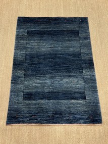 Loribaft Tappeto 120x90 Blu (Iran) Annodato A Mano