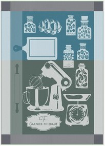 Set di 2 strofinacci jacquard Food Mix Trame City