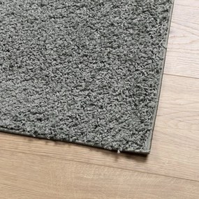 Tappeto Shaggy a Pelo Lungo Moderno Verde 240x340 cm